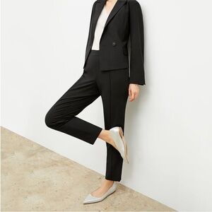 M.M. Lafleur sz 0 Colby Black Pants Stretch Zip Pockets